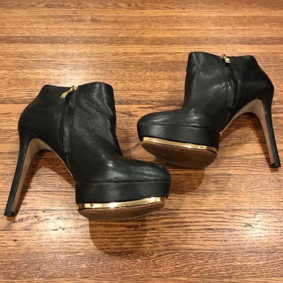 Vince Camuto Metallic Platform Booties, Sz 8.5 - Picture 7 of 7